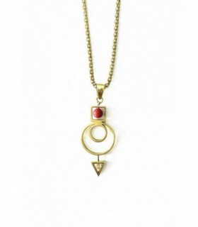 COLGANTE ETNICO TRIÁNGULO - 17394A