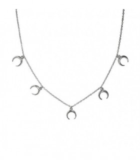 CHOKER PLATA MEDIA LUNA