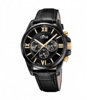 RELOJ LOTUS HOMBRE CORREA CUERO NEGRA - 18881/3