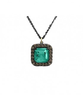 COLGANTE WINDOWS BOHEMME CUARZO ESMERALDA - 7WIN014P42