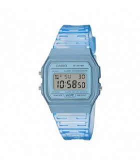 CASIO TIMELESS COLLECTION BLUE TRASPARENT - F-91WS-2EF