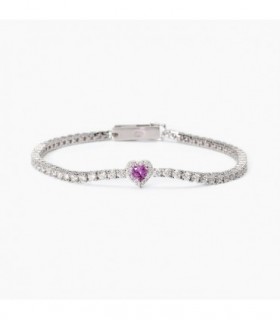 PULSERA MABINA LOVE AFFAIR CORAZÓN ROSA - 533838